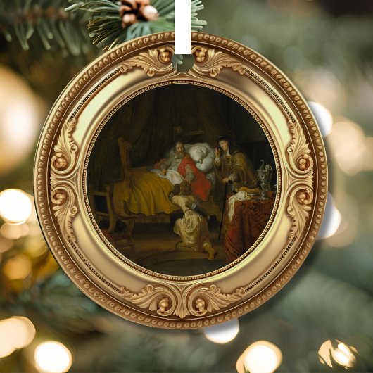 Isaac Blessing Jacob Advent Jesse Tree メタルオーナメント