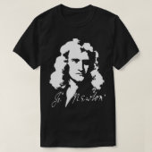 Isaac Newton laws of physics mathematics  Tシャツ (デザイン正面)