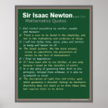 Isaac Newton Quotes poster ポスター<br><div class="desc">Famous quotes Sir Isaac Newton</div>