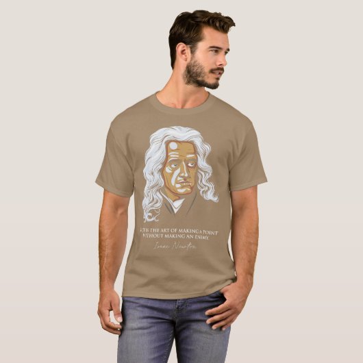 Isaac Newton Quotes Tシャツ (正面フル)
