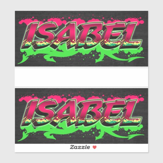 Isabel Vorname Name Graffiti Aufkleber Sticker シール (シート)