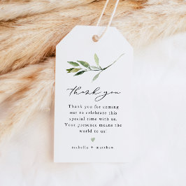 ISABELLA エレガントなグリーンリーフ ボヘミアン サンクスギフト ギフトタグ