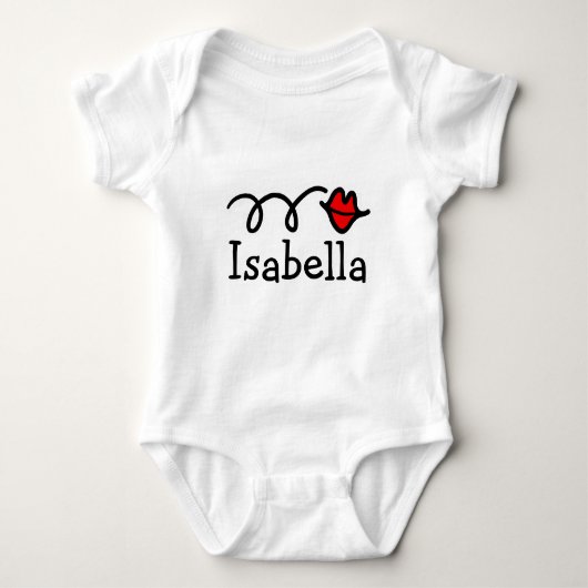 Isabella ベビー 名前 Tシャツ (正面)