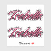 Isabella faded pink Aufkleber Sticker Stickerset シール (シート)