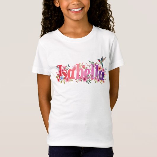 Isabella - Personalised Shirt  - For Kids Tシャツ (正面)