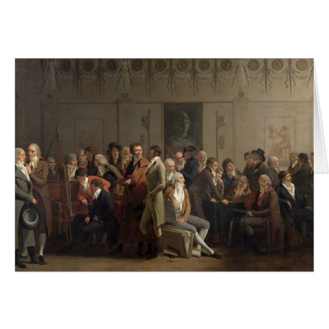 Isabey 1798年のスタジオの芸術家の懇親会 (正面横)