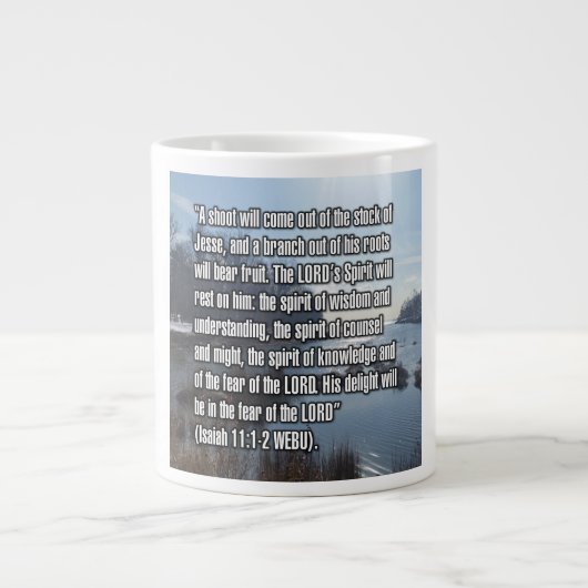 Isaiah 11:1–2 WEBU Mug ジャンボコーヒーマグカップ (正面)