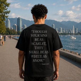 Isaiah 1:18 T-Shirt | Christian Forgiveness Tee Tシャツ