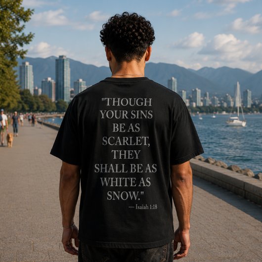 Isaiah 1:18 T-Shirt | Christian Forgiveness Tee Tシャツ