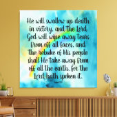 Isaiah 25:8キャンバス印刷 キャンバスプリント (インサイチュ (リビング))
