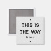 Isaiah 30:21磁石の方法 マグネット (正面/裏面)