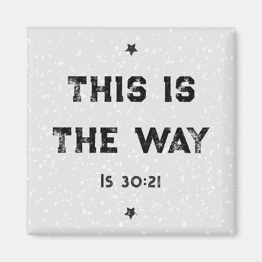 Isaiah 30:21磁石の方法 マグネット (正面)