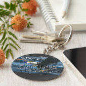 ISAIAH 40:31翼を持つ山としてイーグルス キーホルダー (側面)