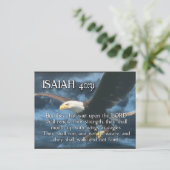 ISAIAH 40:31翼を持つ山としてイーグルス ポストカード (スタンド正面)