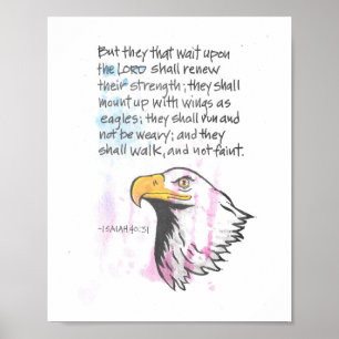 ISAIAH 40:31 ポスター