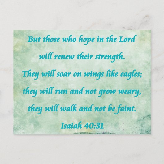 isaiah 40-31 ポストカード (正面)