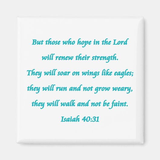 isaiah 40-31 マグネット (正面)