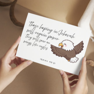 Isaiah 40:31 Bible Verse Jw Encouraging Card シーズンカード