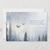 Isaiah 40:31 Eagles Wings Scripture Note Card (正面)