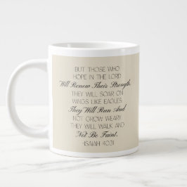 Isaiah 40:31 Hope Bible Verse Mug  ジャンボコーヒーマグカップ