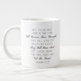 Isaiah 40:31 Hope Bible Verse Mug  ジャンボコーヒーマグカップ