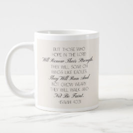 Isaiah 40:31 Hope Bible Verse Mug  ジャンボコーヒーマグカップ