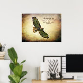 Isaiah 40:31 Inspirational Poster ポスター (ホームオフィス)