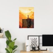 Isaiah 40:31 Soar Like Eagles — Bible verse Faith ポスター (ホームオフィス)