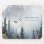 Isaiah 40:31 Wings Like Eagles Scripture Mousepad マウスパッド (正面)