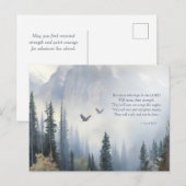 Isaiah 40:31 Wings Like Eagles Scripture Postcard ポストカード (正面/裏面)