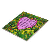 ISAIAH 41:10ワイルドフラワーフォトデザイン タイル (側面)