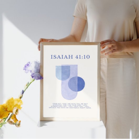 Isaiah 41:10 ポスター