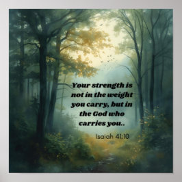 Isaiah 41:10 ポスター