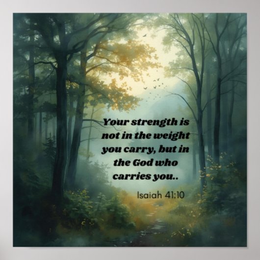 Isaiah 41:10 ポスター (正面)