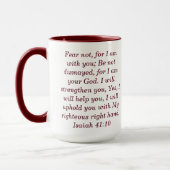 Isaiah 41:10 Custom Scripture Two-Tone Coffee Mug マグカップ (左)