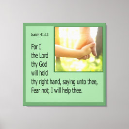 Isaiah 41:13 キャンバスプリント