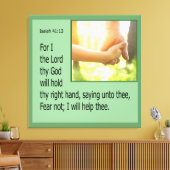 Isaiah 41:13 キャンバスプリント (インサイチュ (リビング))