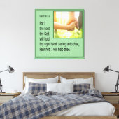 Isaiah 41:13 キャンバスプリント (インサイチュ (寝室))