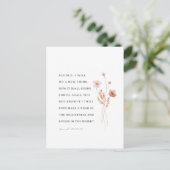 Isaiah 43:18-19 Behold, I will do a new thing ポストカード (スタンド正面)