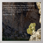 Isaiah 43:19 KJV Wall Art – Scripture Poster ポスター (正面)