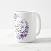 Isaiah 43:1 Fear not I have Redeemed you Floral コーヒーマグカップ (正面右)