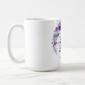 Isaiah 43:1 Fear not I have Redeemed you Floral コーヒーマグカップ (左)