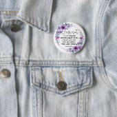 Isaiah 43:1 Fear not I have Redeemed you Floral 缶バッジ (インサイチュ)
