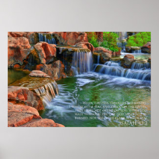 ISAIAH 43:2ポスター ポスター