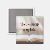 Isaiah 50:7 2インチ磁石 マグネット (正面/裏面)