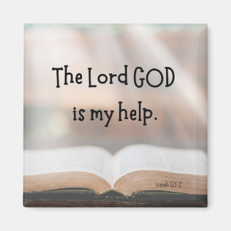 Isaiah 50:7 2インチ磁石 マグネット