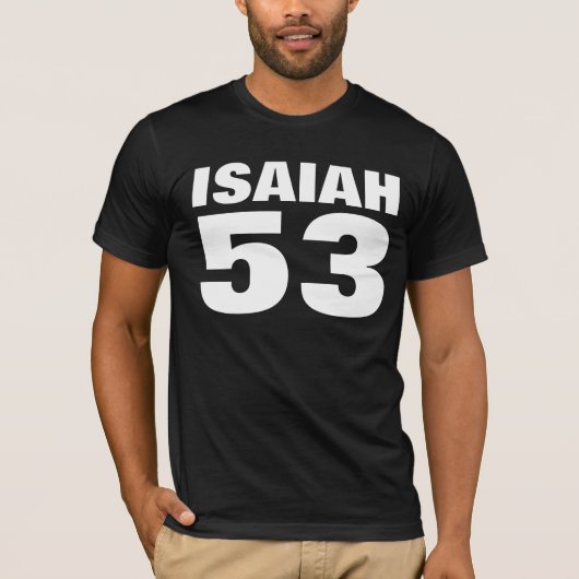 ISAIAH 53メシアニックユダヤTシャツ Tシャツ (正面)