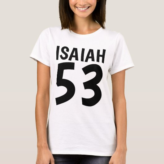 ISAIAH 53メシア系ユダヤ人Tシャツ Tシャツ (正面)