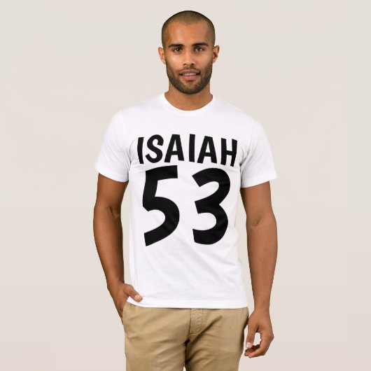 ISAIAH 53メシア系ユダヤ人Tシャツ Tシャツ (正面フル)