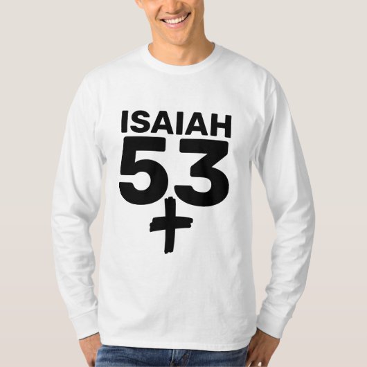 ISAIAH 53、メシアのクリスチャンTシャツ Tシャツ (正面)
